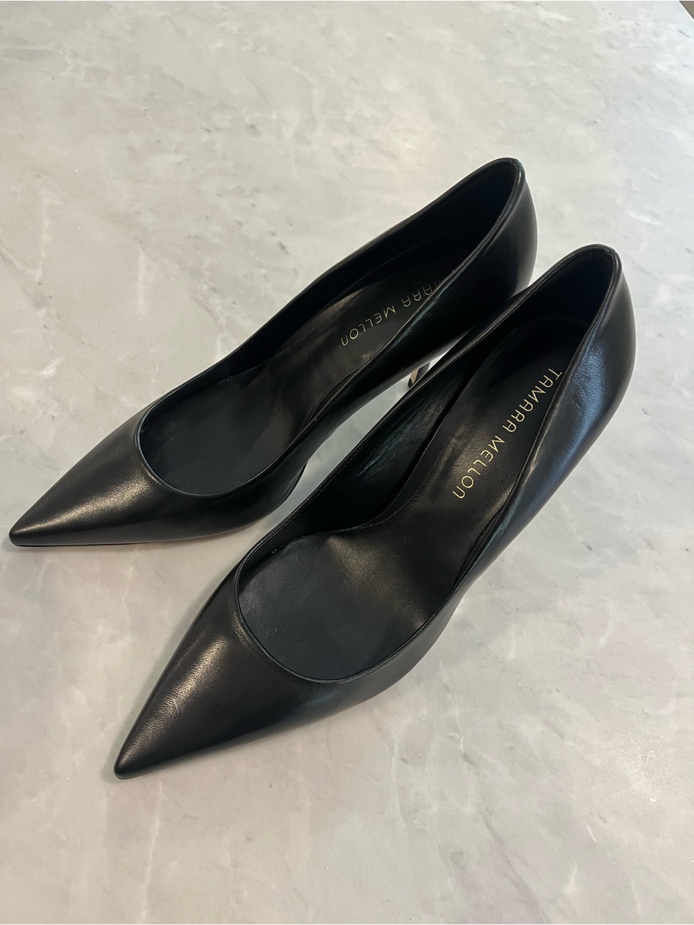 Tamara Mellon Forever 85 Black Nappa Pumps New